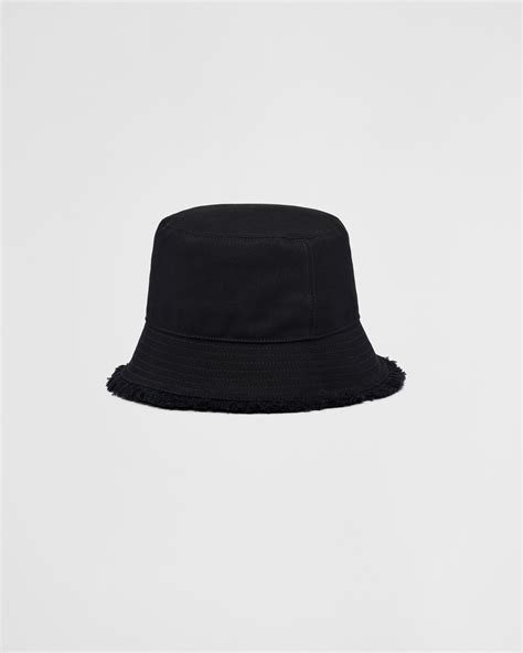 Cappello da pescatore in drill Nero 